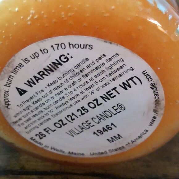 Discontinued Village Candle Mandarin Mango21.25 Oz - Picture 4 of 5